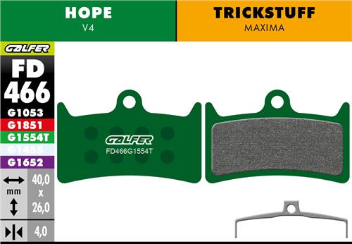 PASTILLAS DE FRENO GALFER HOPE V4 GR4