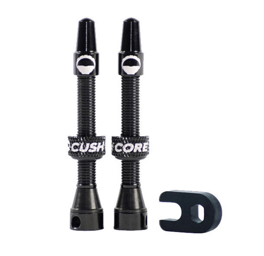 Válvulas CushCore Tubeless F/V Presta 44mm Aluminio Negro 2U
