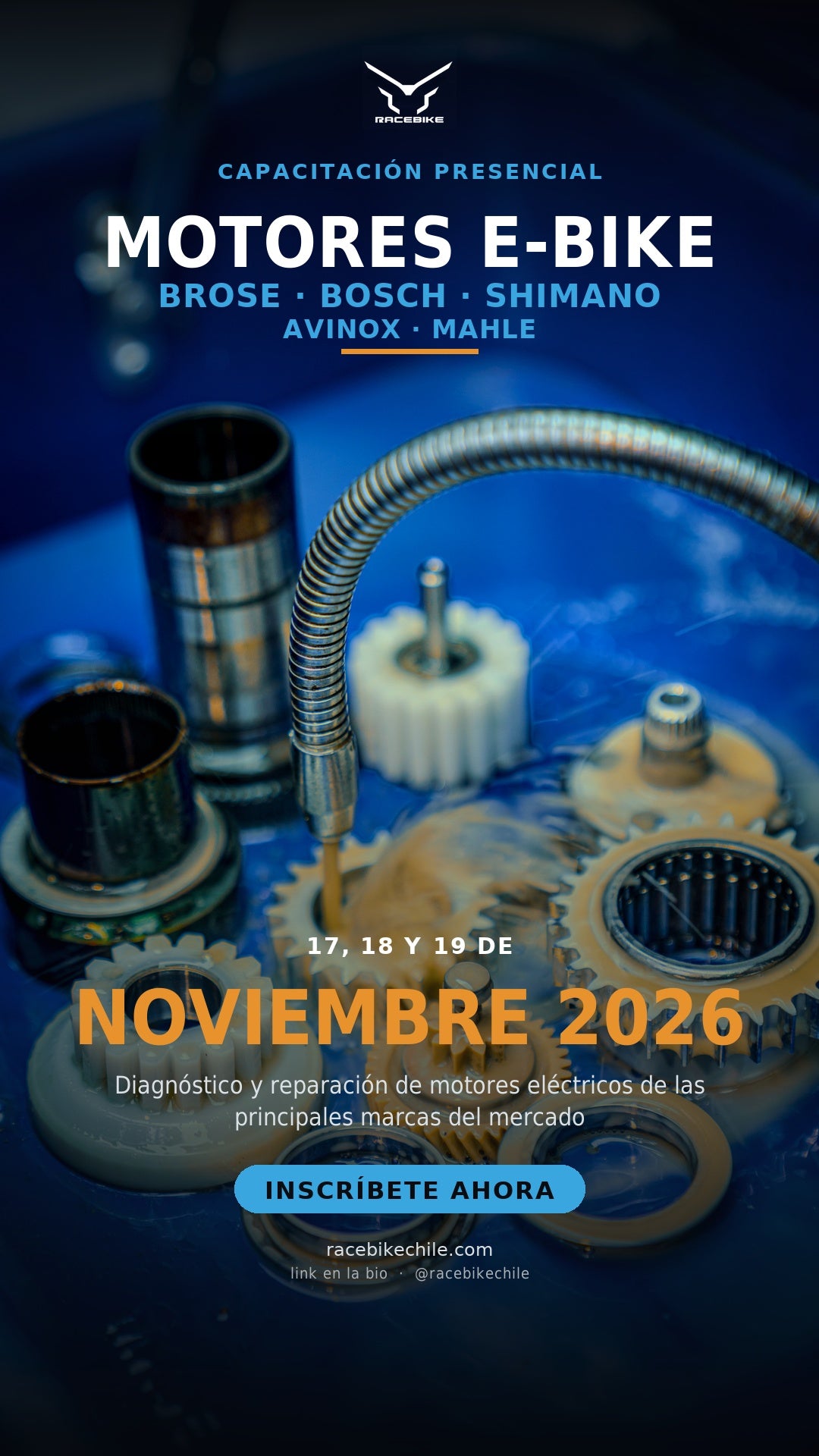 Capacitacion Presencial EBIKE  -  BROSE / BOSCH / SHIMANO  by RaceBike 17, 18 , 19 y 20  de NOVIEMBRE  2026