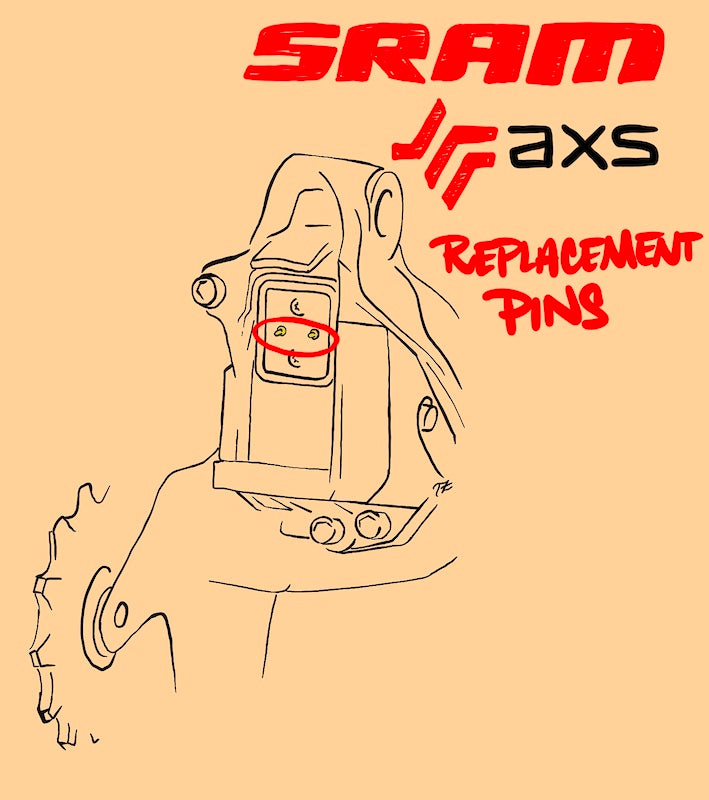 Pin Pogo SRAM AXS Pines de conector Bateria Pata de cambios